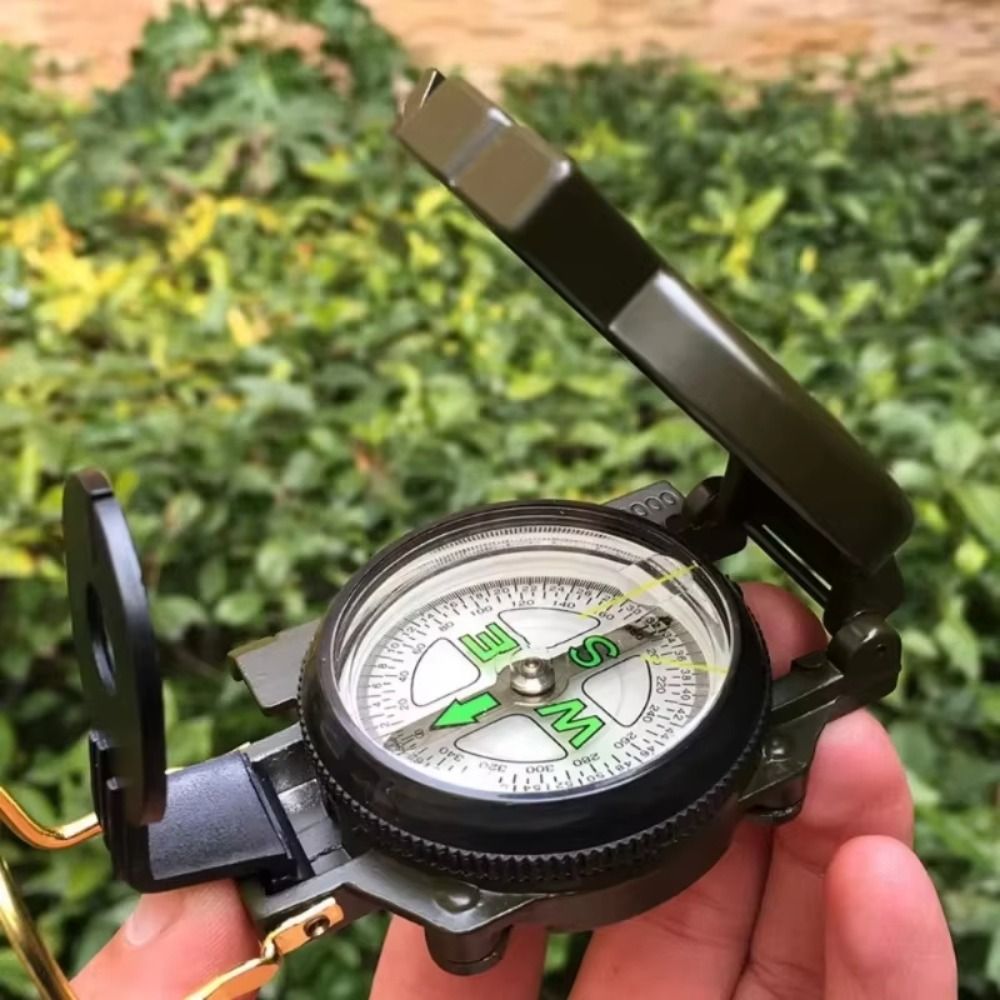 Compass Lensatic - Waterproof Professional Compass Metal Construction Folding