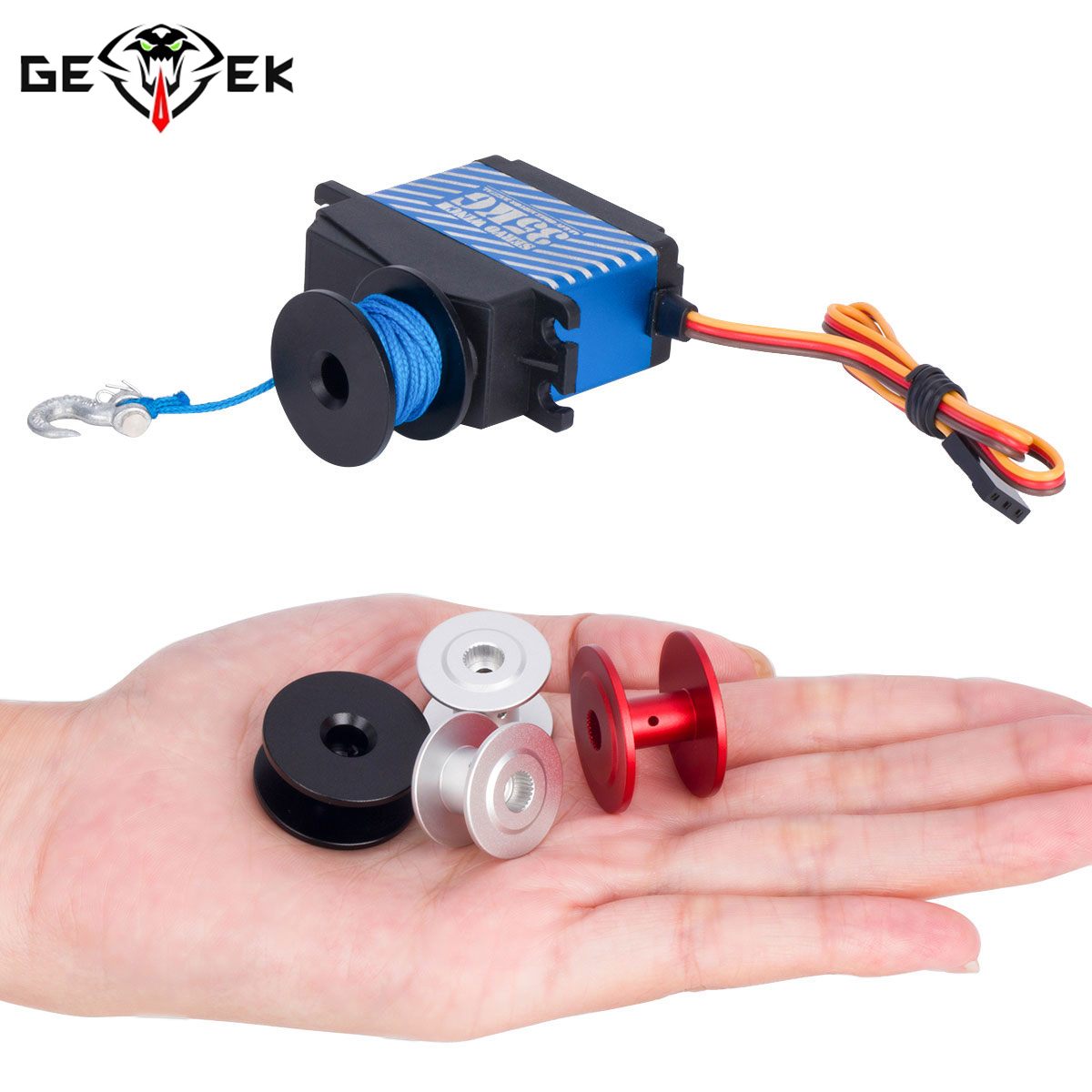 Rescue Rope Throw - 25t Steering Gear Servo Winch Spool