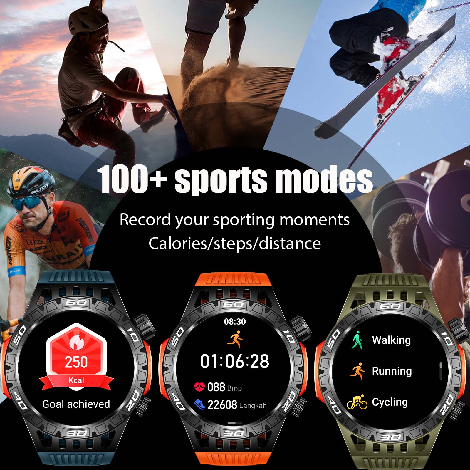 EIGIIS Smart Watch for Men wit - Compass Lensatic recension och pris